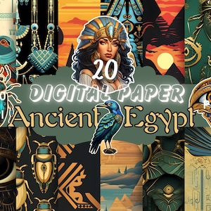 digital paper Ancient Egypt seamless digital paper digital paper COMMERCIAL USE instant download scrap book paper scrapbooking pattern