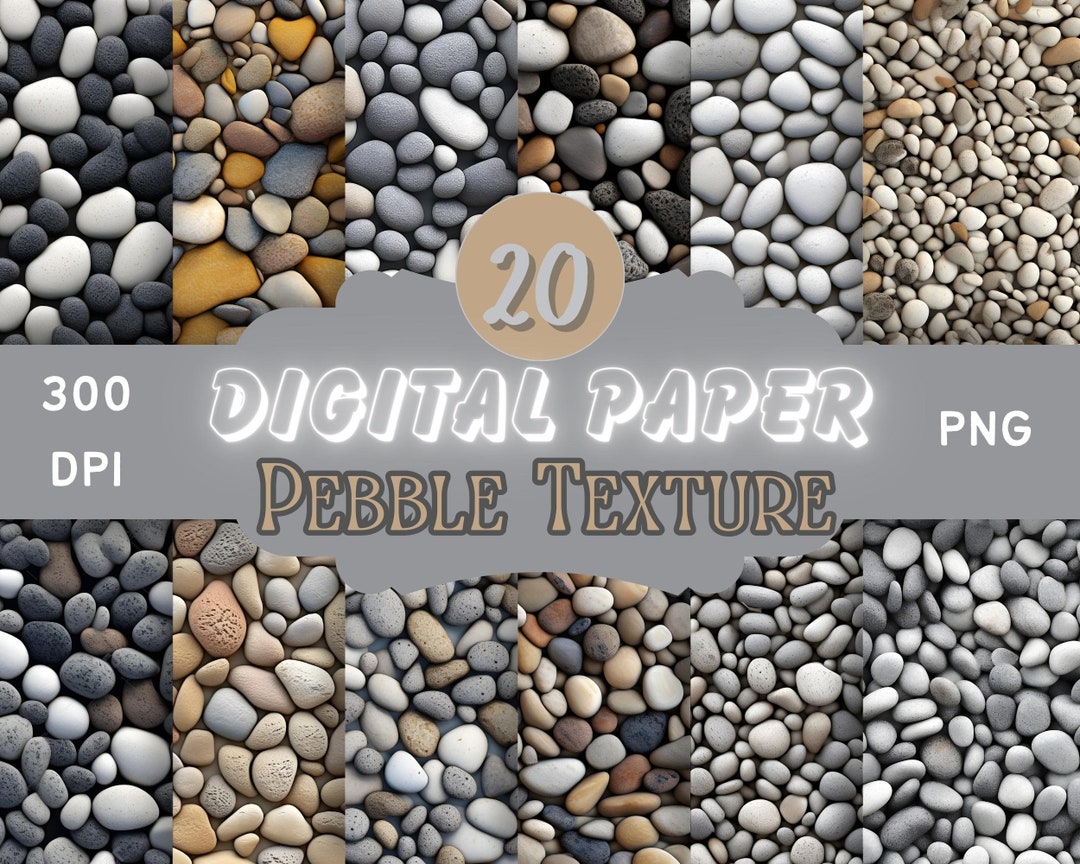 Pebble Texture Paper Pebble Texture Seamless Digital Paper Patterns COMMERCIAL USE Instant ...