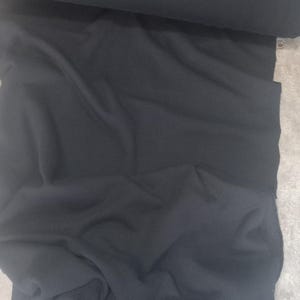 Cotton Sweatshirt Fleece Fabric - BLACK by the Yard – Soft & Warm | Ideal for Hoodies, Sweatshirts, Pullovers, Sweatpants | Made in USA