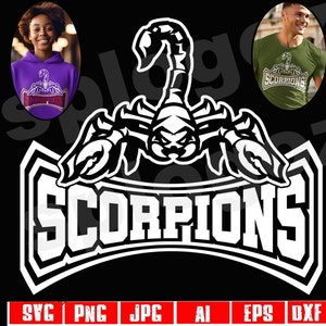 Scorpions svg Scopion logo for shirt Scorpions mascot svg school spirit shirt svg designs spirit wear Scorpion school design Cricut svg