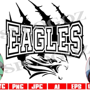 Eagle svg, Eagles svg mascot, Eagles png, Eagles ,Eagles svg files, Scratches svg Cricut or Silhouette, School Spirit svg, Team sports png