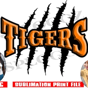 Tigers sublimation design, Tiger sublimation png, sports, Tigers png, Tiger png, Cricut Silhouette, Tiger transfer, Scratches download logo
