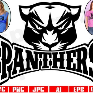 Panteras svg Pantera svg Panteras png Pantera png Arquivo svg da Pantera Mascote da Pantera svg Escola da Pantera svg Projetos Cricut Logotipo da Pantera svg