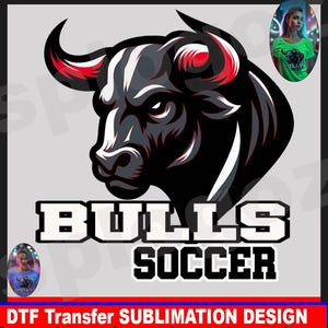 Bulls soccer png soccer png file Bulls soccer tshirt mascot png school spirit png team design png Bulls soccer logo Bulls soccer design png