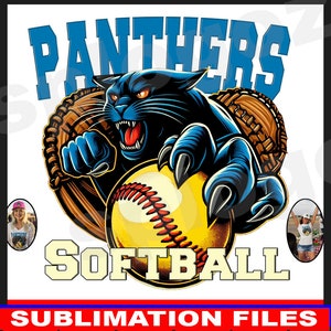 Panthers-sublimatieontwerp, Panthers png, T-shirtsublimatie png, ontwerp schoolgeest, sportteamlogo, schooltrotsshirt png, panters png