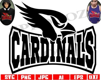 Cardinals svg, Cardinal svg, Cardinal png, Cardinal png, Cardinals mascot svg, Cardinals school mascot, Cardinals school png, Cricut designs