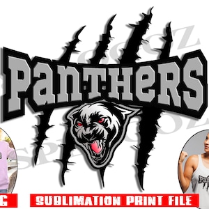 Panthers sublimation design, Panthers sublimation png, sports png, Panther png, Cricut Silhouette, Panthers transfer, Panther download logo