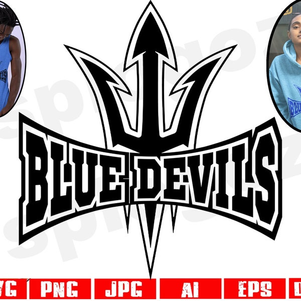 Blue devils svg, Blue devil svg, Blue devils png, Blue devils mascots svg, Blue devils school logo, Blue devils shirt, Cricut designs svg