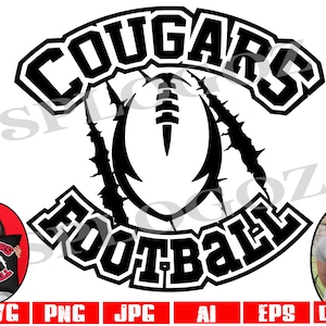 Cougars football svg, Cougar football svg, Cougars svg, Cougar svg, Cougars football png, Cougar football png, Cricut svg files, sports svg