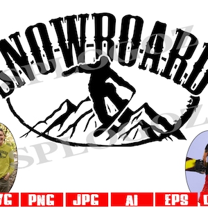 Snowboard SVG, Snowboarding SVG-Datei, Snowboarder SVG, Snowboard SVG-Datei, SVG-Schnittdatei für Cricut oder Silhouette, Schnee Sport SVG