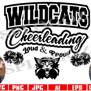 Wildcats svg, Wildcat svg, Wildcats cheerleading svg, Wildcat cheerleading svg, Wildcats cheer svg, Wildcat cheer svg, Wildcats png, cricut