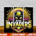 Base Invaders Softball Png, Base Invaders Design PNG, Base Invaders ...