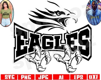 Eagles svg Eagle svg Eagles mascot svg Eagles png Eagles School spirit svg Eagles school svg Cricut svg Eagles school design Silhouette svg