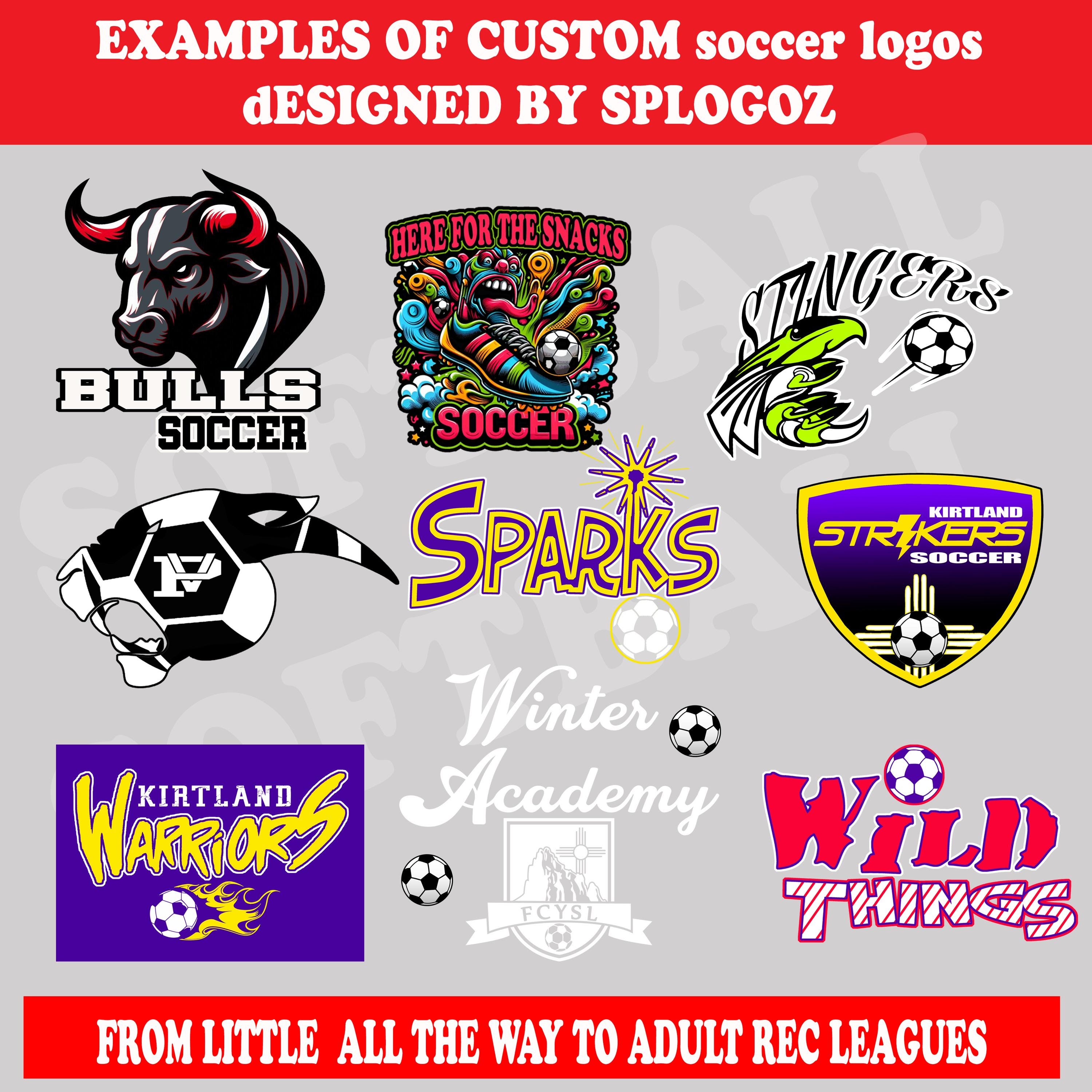Custom Soccer Team Logo Design Personalized Sports Emblem Dtf Transfer ...