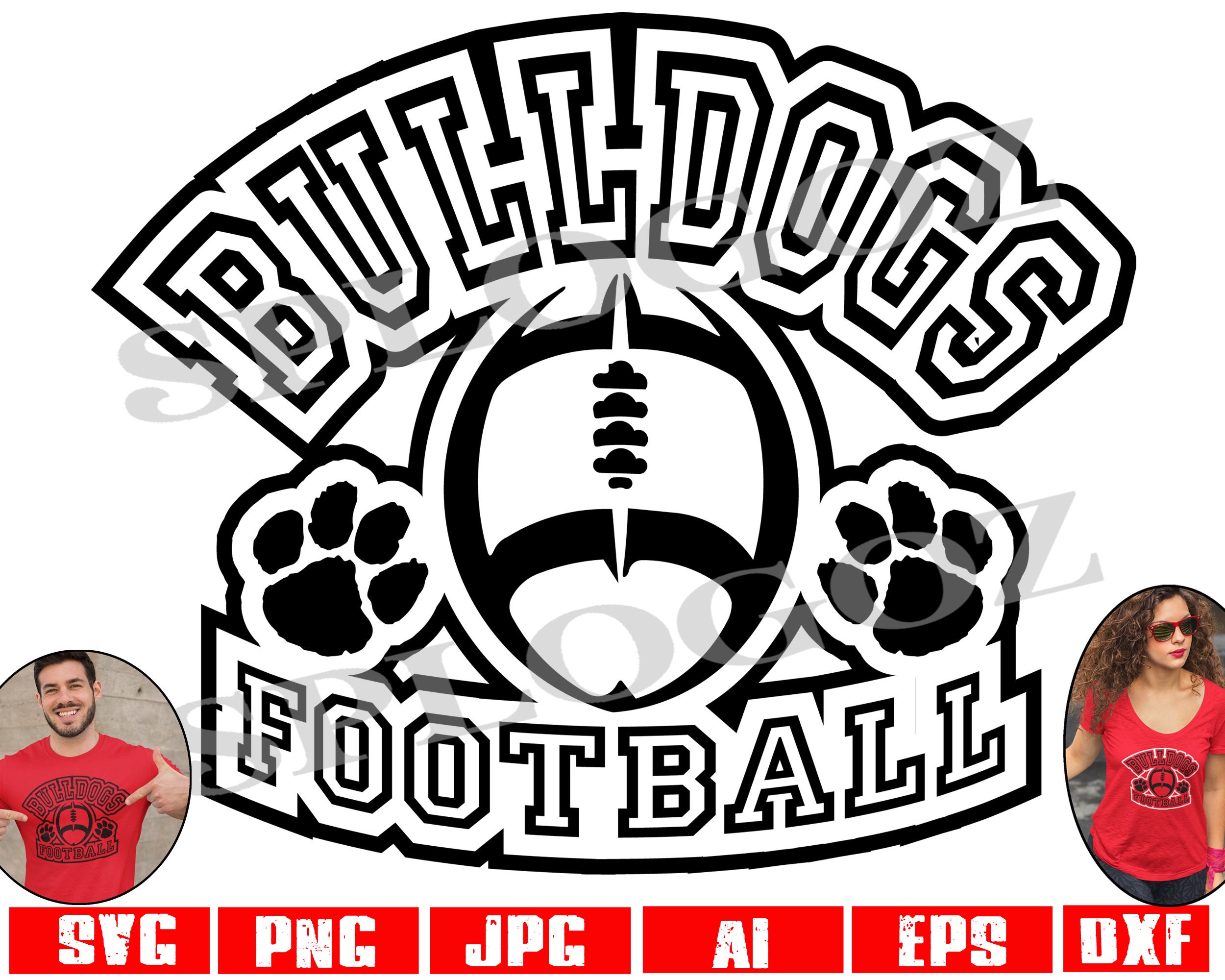 Bulldog Football Bulldogs Football Svg Bulldog Svg Bulldogs - Etsy