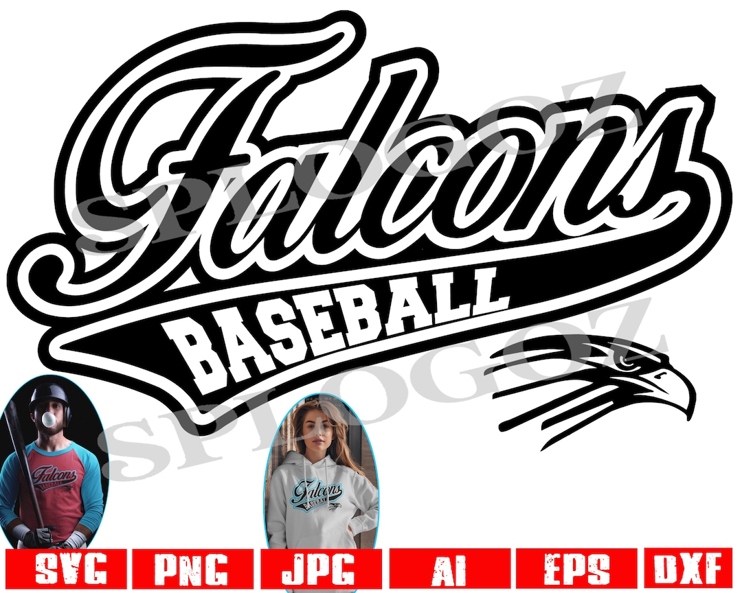 Falcons Baseball Svg, Falcon Baseball Svg, Falcon Svg, Falcons Svg