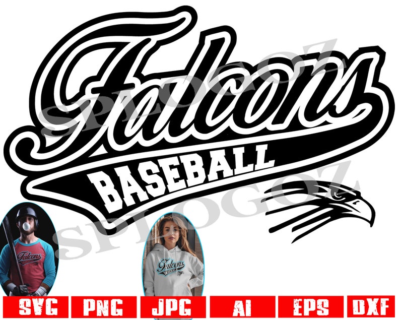 Falcons Baseball Svg Falcon Baseball Svg Falcon Svg Falcons Etsy