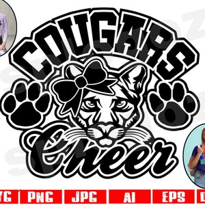 Cougars cheerleading svg Cougar cheerleading svg Cougars cheerleading png Cougars cheer svg Cougar cheer svg Cougars svg Cougar svg Cheering