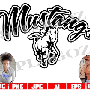 Mustangs svg, Mustang svg, Mustangs logo, Mustang png, Mustangs mascot svg, Mustang logo, SVG for Cricut or Silhouette, School Spirit png