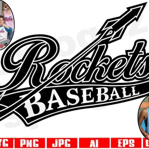 Rockets baseball svg, Rocket baseball svg, Rockets svg, Rocket svg, Rockets mascot svg, Rockets baseball png, Cricut designs, Rockets logo