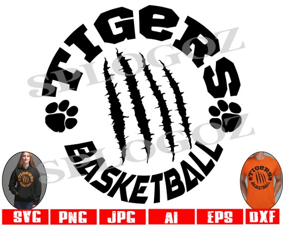 Tigers basketball svg, Tiger basketball svg, Tigers svg Tigers scratches svg, Digital Cut File School Pride Svg Cricut and Silhouette sports