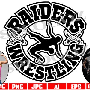 Raiders wrestling svg, Raider wrestling svg, Raiders svg, Raider svg, Raiders wrestling png, Raider png, Cricut designs svg, Raiders mascot