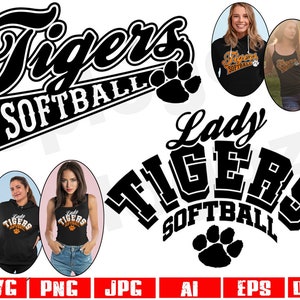 Tigers softball svg, Tiger softball svg, Tigers svg, Tiger svg, Tigers mascot svg, Tigers softball png, school spirit svg,Cricut designs svg