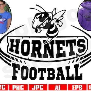 Hornets football svg Hornet football svg Hornet football svg Hornets svg Hornet svg Hornets spirit logo Hornets mascot svg Cricut designs