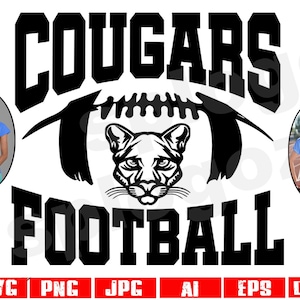 Cougars football svg Cougar football svg Cougars football png Cougars svg Cougar svg Cougars mascot svg Cricut svg Cameo svg Cougar clipart