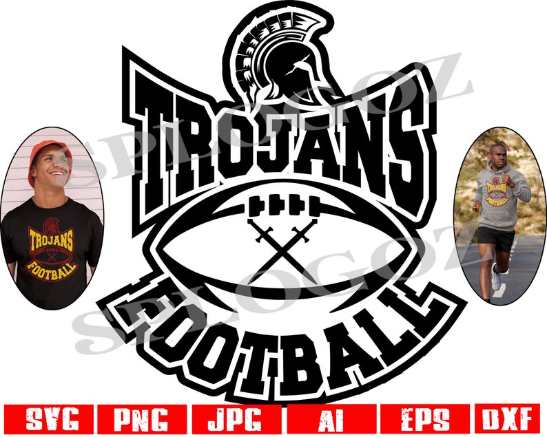 Trojans Football Svg Trojan Football Svg Trojans Svg Trojan Etsy