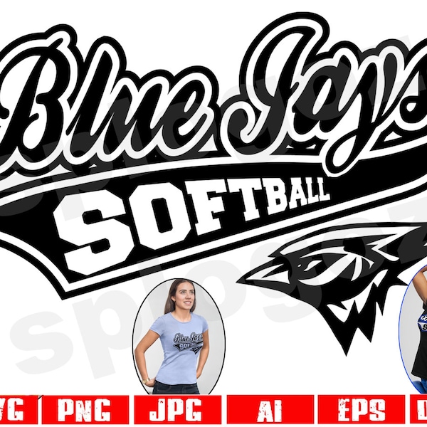 Blue Jays softball svg Blue Jay sotball svg Bluejays softball svg Bluejay softball svg Blue Jays softball png BlueJays mascot svg school svg