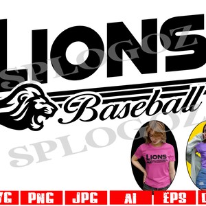 Lions baseball svg, Lion baseball svg, Lions scratches svg, Lion scratches svg, Lions svg, Lion svg Cricut Silhouette svg sports Lions png