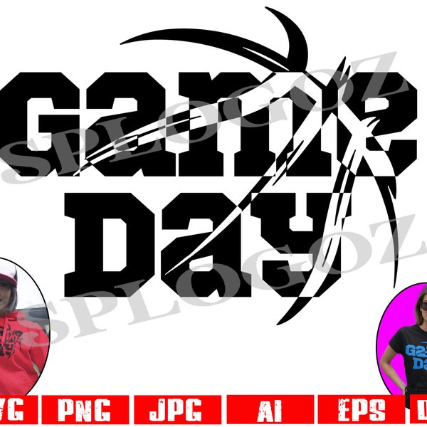Game Day Basketball SVG: T-Shirt Design Cut File (Digital Download)