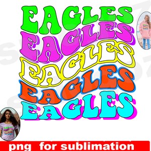 Eagles sublimation design, Eagles sublimation png, Retro Eagles, Eagles png, Cricut Silhouette, Eagles transfer, Eagles digital download