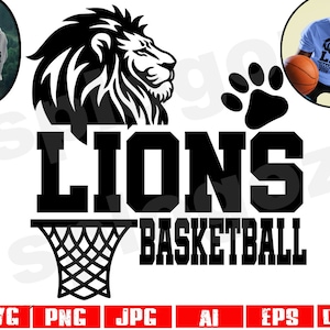 Lions basketball svg Lion basketball svg Lions basketball png Lions svg Lion svg Lions mascot svg Lions design svg Cricut svg Cricut designs