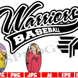 Warriors baseball svg, Warriors baseball svg, Warriors svg, Warrior svg design  school mascot, School Pride Svg Cricut and Silhouette sports