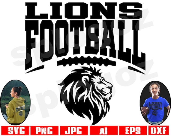 Lions football svg Lion football svg Lions football png Lion svg Lions svg Lions png Lions mascot svg Cricut projects Cricut svg Lions logo