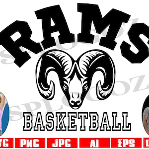 Rams basketball svg, Ram basketball svg, Rams svg, Ram svg Digital Cut File, School Pride Svg Cricut and Silhouette sports Rams png dxf svg