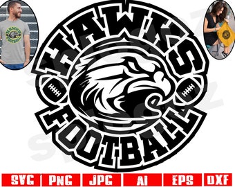Falken Fußball svg Falken Fußball svg Falken Fußball png Falken svg Falken svg Falken-Maskottchen png Falkenschuldesign svg Cricut Projekt svg-Datei