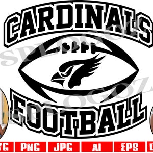 Cardinals football svg, Cardinal football svg, Cardinal svg, Cardinals svg, Cardinal png, Cardinal football png, Cricut files, Cardinals png