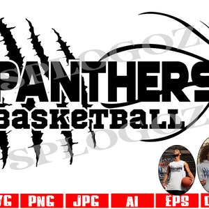 Panthers basketball svg, Panther Panther basketball svg, Panther scratches design , Digital Cut File, School Pride Svg Cricut and Silhouette
