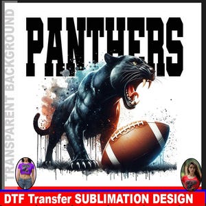 Panthers football PNG, Panthers sublimation, Panthers shirt png, Panthers school png, sports team, DTF Transfer png, transparent background