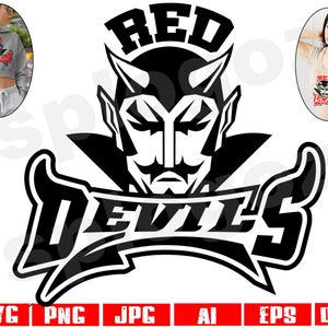 Red Devils svg, Red Devil svg, Red Devils  png, Red devils sports, Red Devils mascot, Red Devils shirt, mom svg, Cricut projects, Devils svg