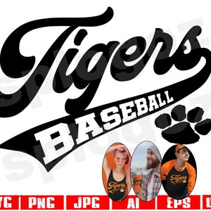 Tiger Baseball svg, Tiger Baseball svg, Tigers Baseball png, Tigers svg, Tiger svg, Tigers Maskottchen svg, Tigers png, Cricut Designs, Sport