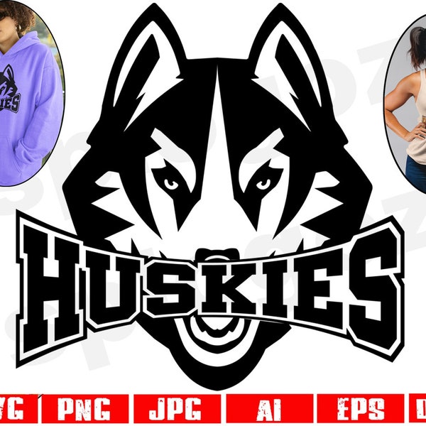 Huskies svg, Husky svg, Huskies mascot svg, Huskies mascot png, Husky mascot svg, Huskies school svg, Husky school svg, Cricut svg,Husky png