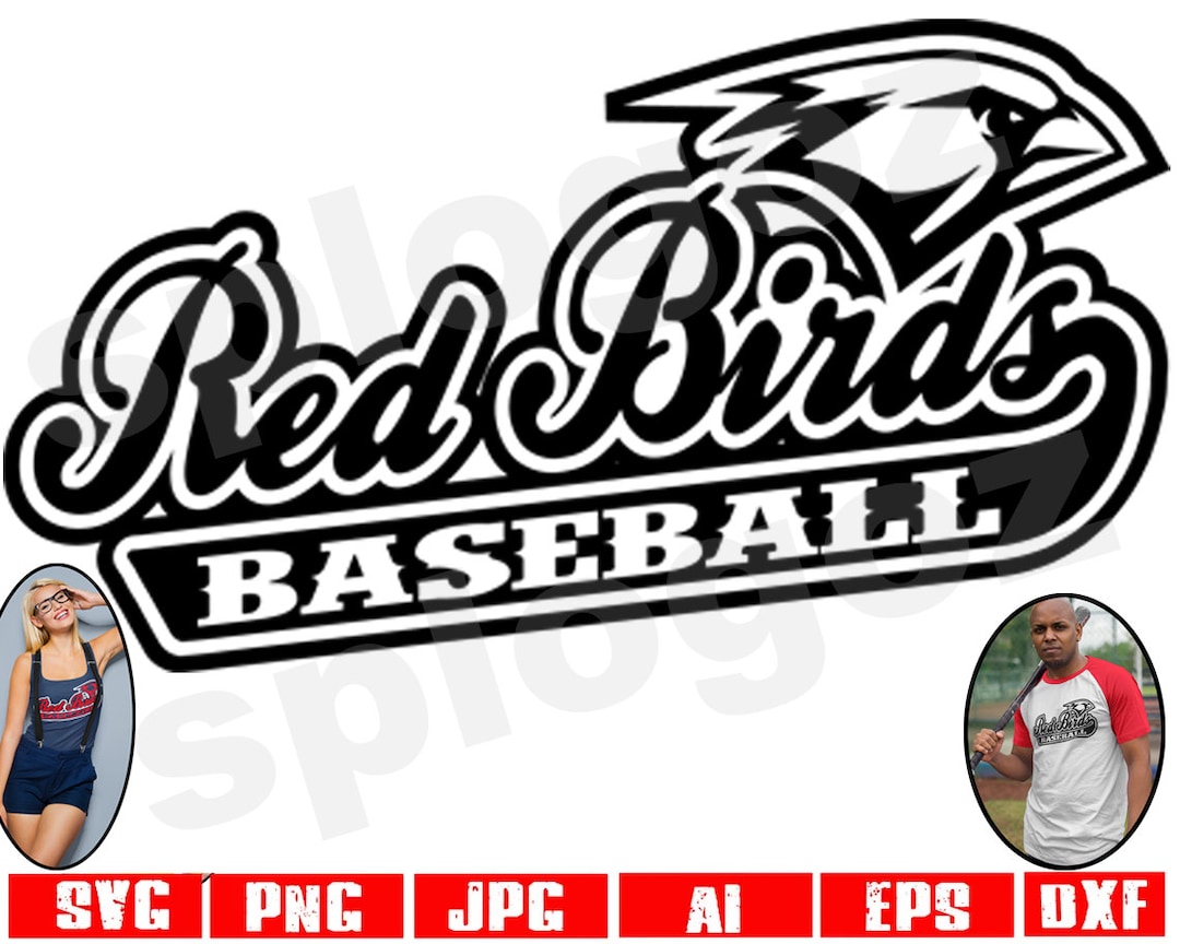 Red Birds Baseball Svg Red Bird Baseball Svg Redbirds Svg Redbird Svg Red Birds Mascot Svg
