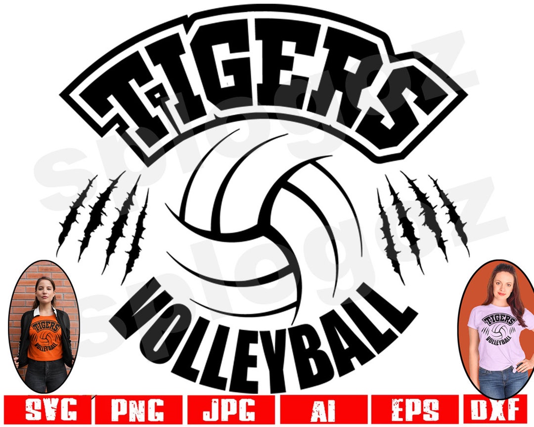 Tigers Volleyball Svg Tiger Volleyball Svg Tigers Volleyball Png Tiger