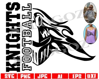 Knights svg, Knight svg mascot, Knights football svg, Knight football, SVG Cut File, SVG for Cricut or Silhouette, sports jerseys Knight png