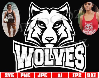 Wolves svg, Wolves svg file, Wolfs svg, Wolf svg, Wolves mascot svg, Wolves png, Wolf png, School spirit shirts, Cricut designs files svg