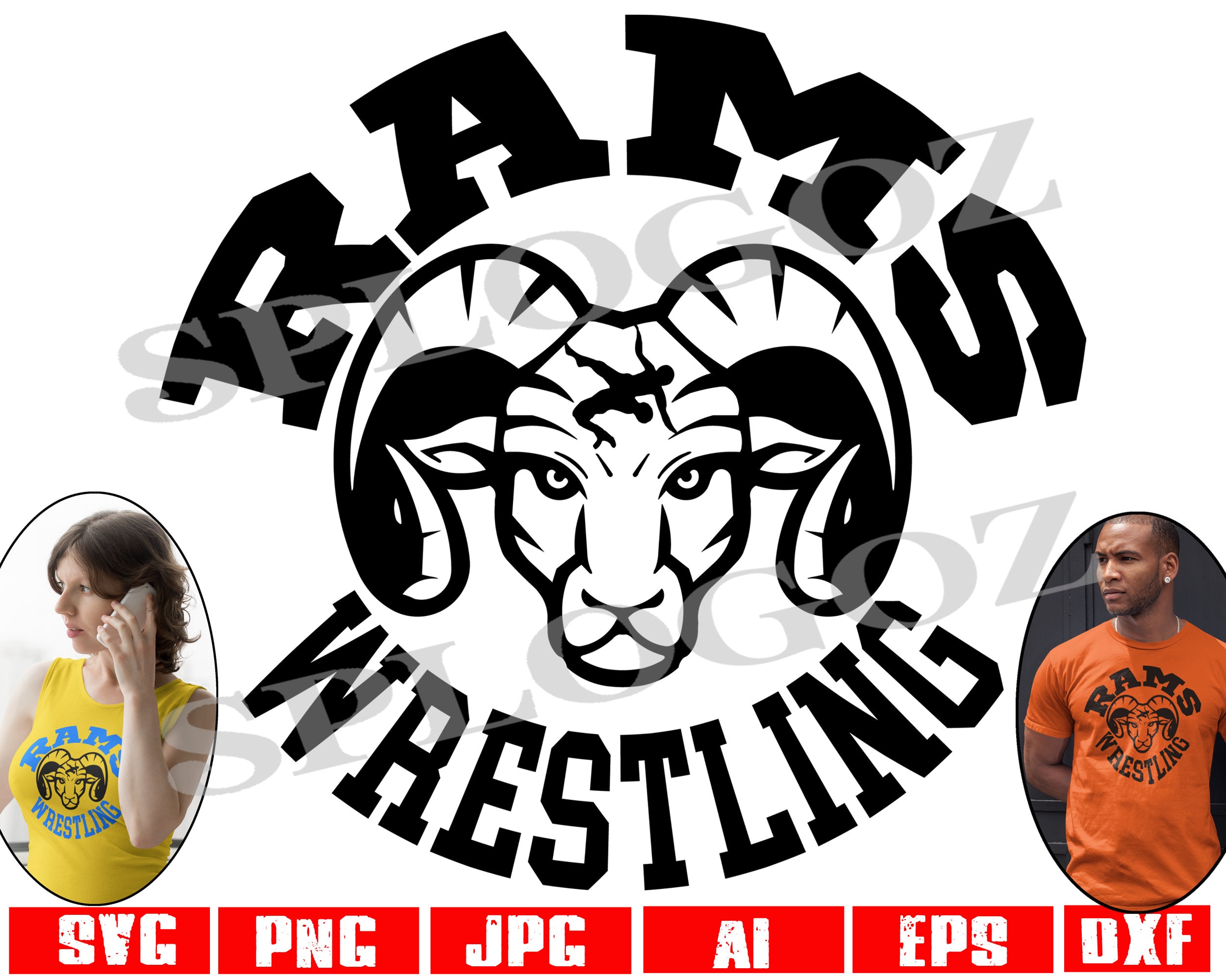 Rams Wrestling Svg, Ram Wrestling Svg, Rams Svg, Ram Svg, Rams ...